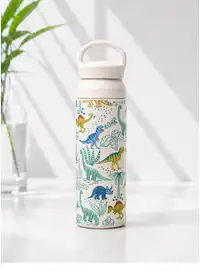 SCALON 1PC Line Dinosaur Element Portable Handheld Insulated Cup Carousel 6