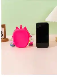 1pc Silicone Unicorn Bangs Shape Adjustable Crossbody Bag, Suitable For Outings Carousel 7