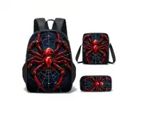 3-Piece Backpack Set, Fun Print/Game Print, Unisex, Crossbody Bag, Pencil Case, Backpack Carousel 7