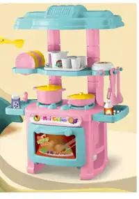 Miniature Kitchen Toy Set For Role Play Game, Pretend Food And Cooking Toys Carousel 1