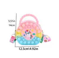 Heart-Shaped Handbag, Silicone Crossbody Bag Carousel 1