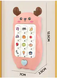 Interactive Baby Music Phone: Music, Animals And Over 10 Sound Effects, 2 Switchable Modes Carousel 7