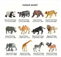 12pcs Wild Animal Models, Including Tiger, Lion, Brown Bear And Elephant, Suitable As Educational Gifts Carousel 8