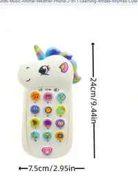 1pc Baby Music Phone With 10+ Interactive Sounds Carousel 1