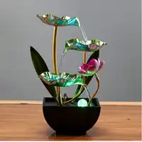 1pc 3-Tier Desktop Waterfall Fountain, Relaxing Sound For Office & Bedroom Decor Carousel 1