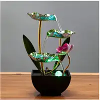 1pc 3-Tier Desktop Waterfall Fountain, Relaxing Sound For Office & Bedroom Decor Carousel 2
