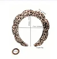 Leopard Print Headband, Makeup Headband, Women's Facial Care Hair Clips Carousel 3