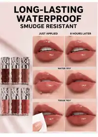 beauty glazed Glossy Smooth Soft Liquid Lip Gloss, Non-Sticky Lip Oil Lip Care Carousel 1