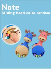 Deer Wobble Sliding Sensory Toy, Baby Educational Early Learning Toy, Infant Soothing Crawling Montessori Toy Carousel 4