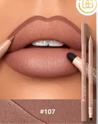 beauty glazed Dual-Ended Lip Liner Pencil, Cream Matte Lip Liner Pencil And Blending Brush