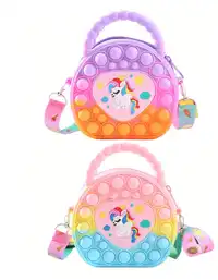 Heart-Shaped Handbag, Silicone Crossbody Bag Carousel 2