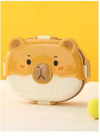 Cute Cartoon Animal Shaped Bento Box, Divided Leak-Proof Food Storage Container Carousel 9
