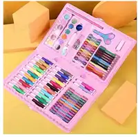 Decoration 36pcs/Set Kids Watercolor Painting Set Including Illustration Book, Crayons And Coloring Pens Set With Drawing Book Carousel 1
