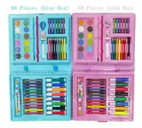 Decoration 36pcs/Set Kids Watercolor Painting Set Including Illustration Book, Crayons And Coloring Pens Set With Drawing Book Carousel 4