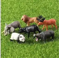 12pcs Wild Animal Models, Including Tiger, Lion, Brown Bear And Elephant, Suitable As Educational Gifts Carousel 4