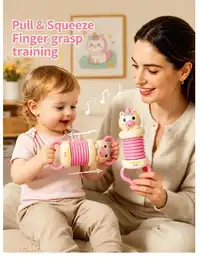 Fun Cartoon Handheld Accordion Toy, Cute Animal Musical Instrument, Suitable For Infants And Toddlers Carousel 3