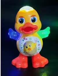 Light-Up Sound Moving Walking Dancing Electric Toy, Toddler Birthday Gift, Toddler Dancing Duck Toy