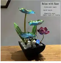 1pc 3-Tier Desktop Waterfall Fountain, Relaxing Sound For Office & Bedroom Decor Carousel 3