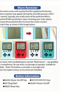 4pcs Classic Retro Mini Game Console, Built-In 26 Classic Games Carousel 2