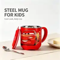 Disney Lightning Stainless Steel Inner Liner With Handle And Lid Beverage Coffee Cup Carousel 6