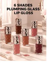 beauty glazed Glossy Smooth Soft Liquid Lip Gloss, Non-Sticky Lip Oil Lip Care Carousel 8