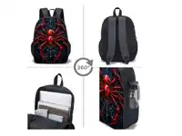 3-Piece Backpack Set, Fun Print/Game Print, Unisex, Crossbody Bag, Pencil Case, Backpack Carousel 3