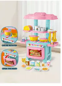 Miniature Kitchen Toy Set For Role Play Game, Pretend Food And Cooking Toys Carousel 3