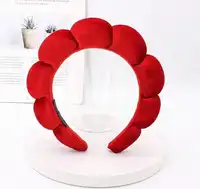 1pc Velvet Spa Skincare Styling Headband, High-Quality Elegant High-Crown Hair Hoop For Face Washing Carousel 6