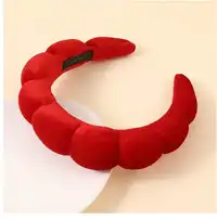 1pc Velvet Spa Skincare Styling Headband, High-Quality Elegant High-Crown Hair Hoop For Face Washing Carousel 2