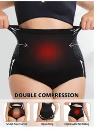 Plus Size Women's Seamless High Waist Shaping Sports Underwear Carousel 2
