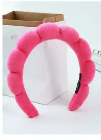 1pc Velvet Spa Headband, High-Quality Elegant Crown Top Headwear For Outdoor Carousel 1