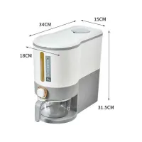 Versatile Rice/Grains Storage Box for Keeping Your Pantry Organized and Your Grains Fresh