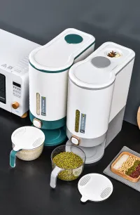 Versatile Rice/Grains Storage Box for Keeping Your Pantry Organized and Your Grains Fresh