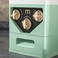 kitchen accessories pantry plastic Cereal bulk dry Food Dispenser Storage Containers Grain coffee bean rice basket with lids