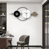 Minimalist Geometric Wall Clock with Roman Numerals Carousel 3