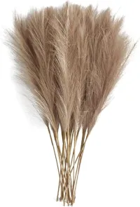 6PCS Artificial Pampas Grass Decor Flowers Fake Plant Reed for DIY Floral Table Arrange Flower Wedding Home Christmas Decoration