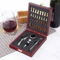 4 Pcs Bar Accessories Set With Chess