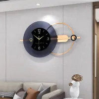 Modern Abstract Dark Gray Wall Clock
