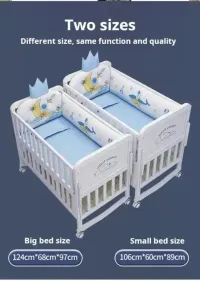 Baby Crib Multifunctional BB Baby Bed