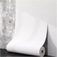 50cmX10m Linen 3D Foam Self-adhesive PVC Solid Color Thickened Waterproof Background Wall Renovation Wallpaper Wall Stickers