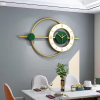Modern Minimalist White and Gold Wall Clock Carousel 4