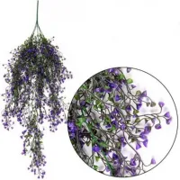 Hand Made Wicker Rattan Flower Planter Wall Hanging Wicker Rattam Basket Garden Vine Pot Plants Holder Garden Pots Wall Planter