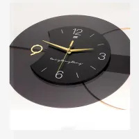 Modern Abstract Dark Gray Wall Clock