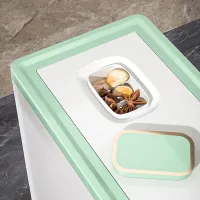 kitchen accessories pantry plastic Cereal bulk dry Food Dispenser Storage Containers Grain coffee bean rice basket with lids