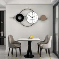 Minimalist Geometric Wall Clock with Roman Numerals Carousel 2
