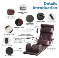 Multi-Functional Full Body Massage Mattress Mat with Heat – Electric Shiatsu Neck, Lumbar, and Foot Massager Cushion – Inflatable Waist Support & Wire Remote Control, 36W Carousel 6