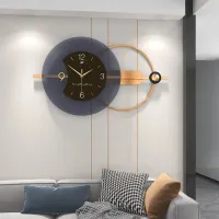 Modern Abstract Dark Gray Wall Clock