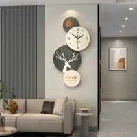 Modern Wall Clock with Deer Silhouette & "HOME" Accent Carousel 1
