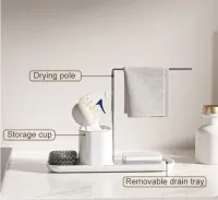 Beautiful & Stylish Kitchen Soap Dispenser with Towel Stand