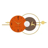 Leaping Deer Modern Wall Clock Carousel 1